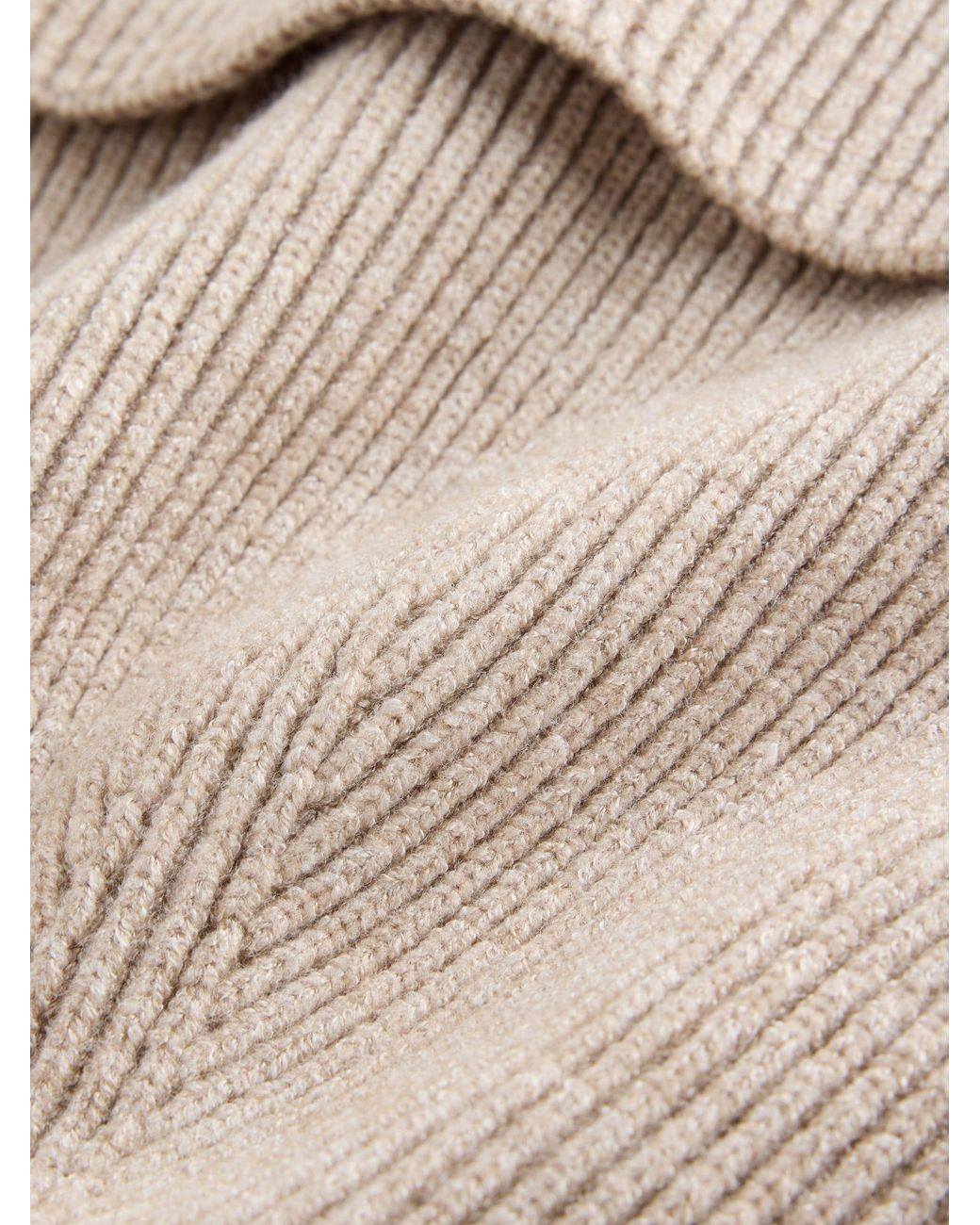 Next Natural Neutral Supersoft Fine Knitted Beanie for men