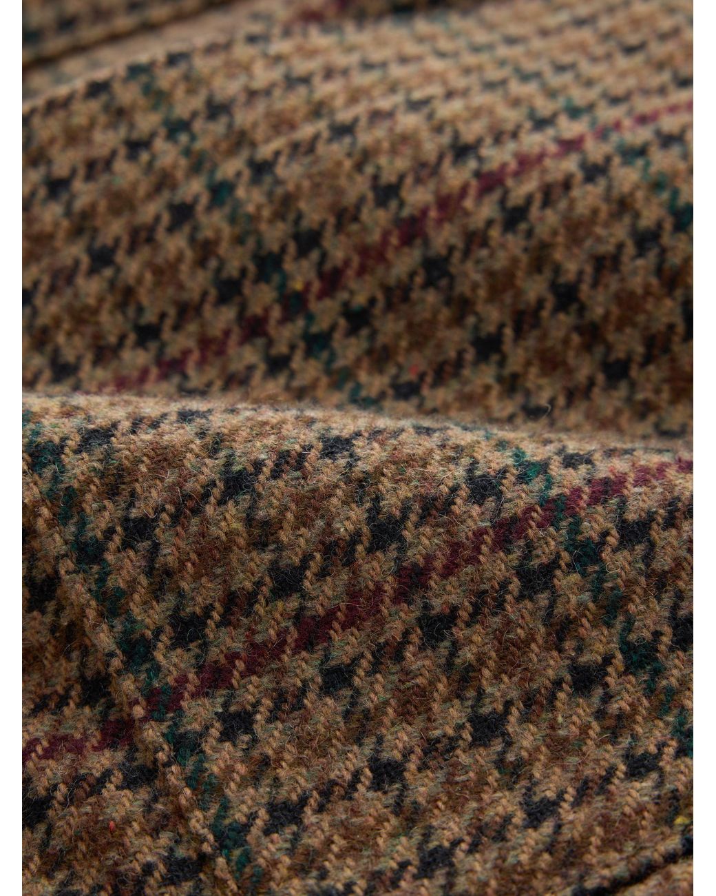 Next Brown Dogtooth Chore Jacket With Wool for men