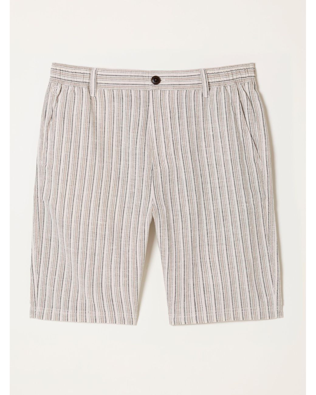 FatFace Natural Salcombe Linen Cotton Shorts for men
