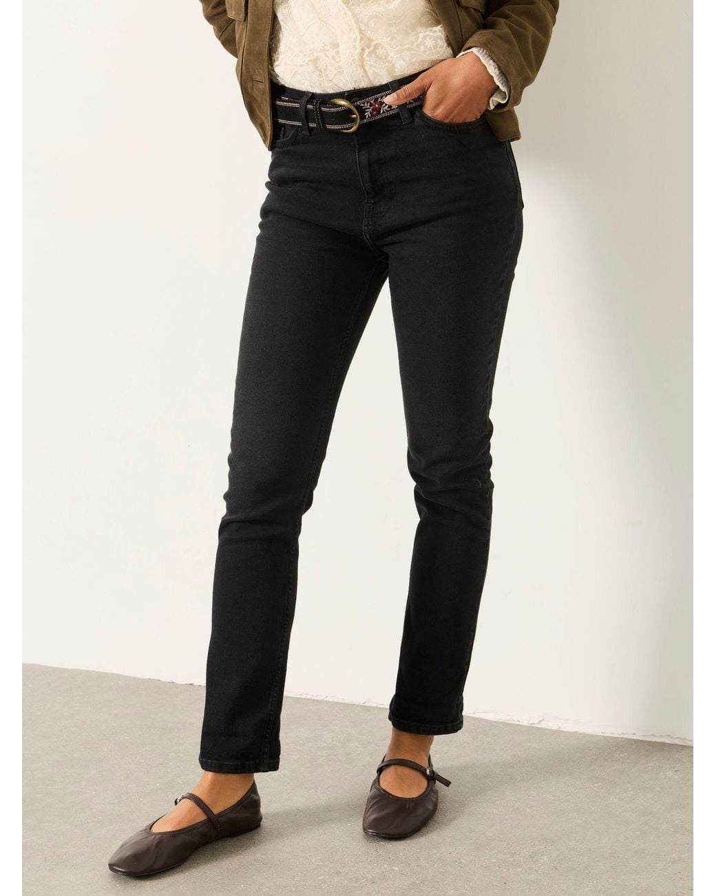 FatFace Black Chesham Slim Jeans