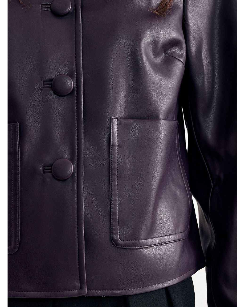 Phase Eight Blue Malina Pu Jacket