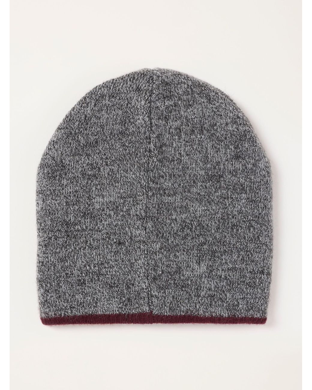 FatFace Gray Fatface Charcoal Brushed Beanie for men