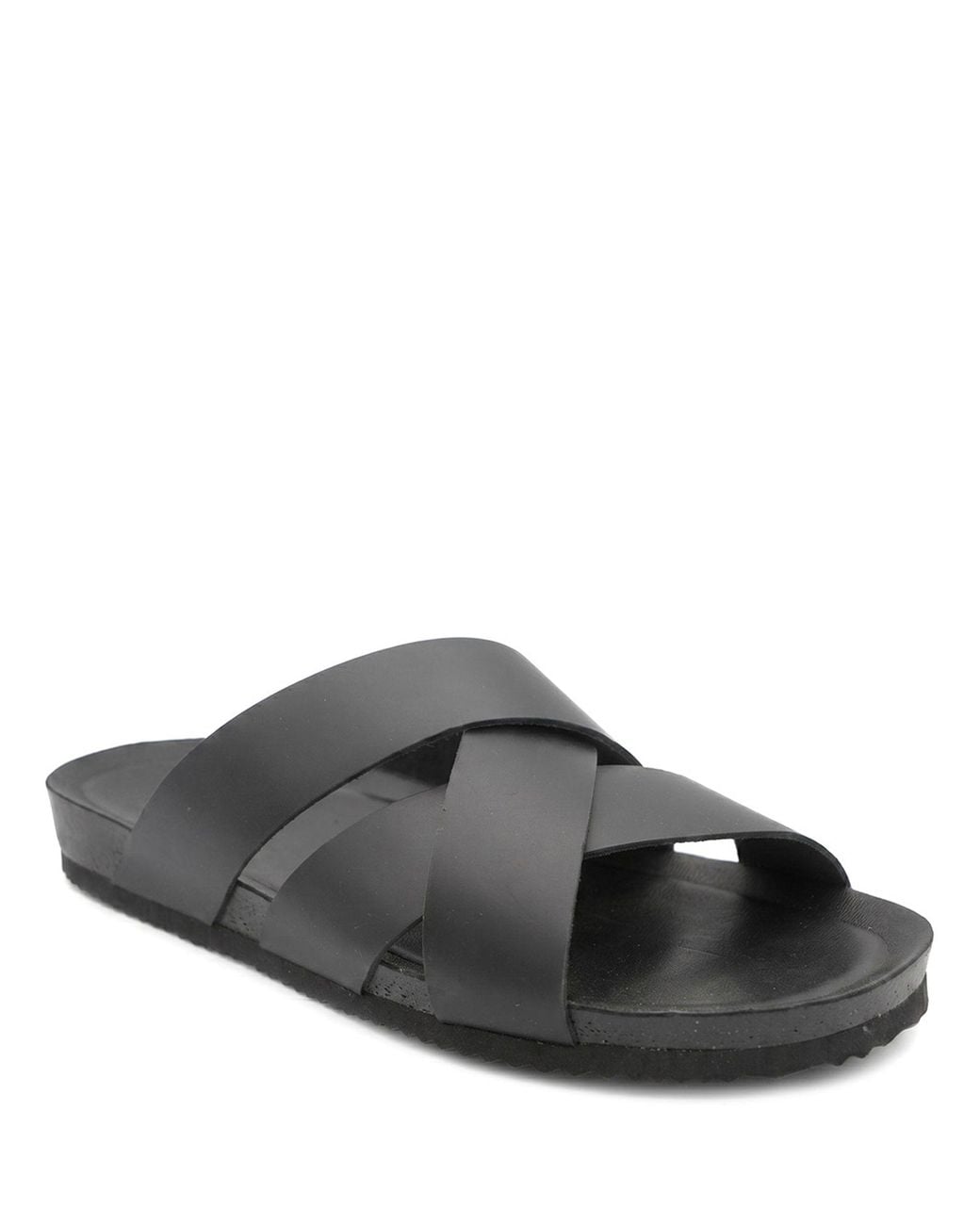 Jones Bootmaker Black Wallsend Leather Mule Sandals for men