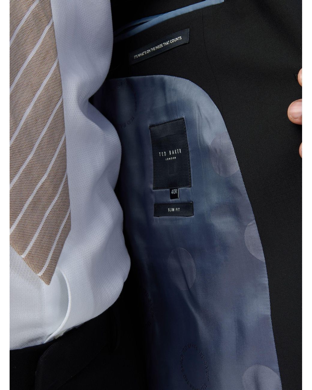 Ted Baker Blue Performance Panama Jacket for men