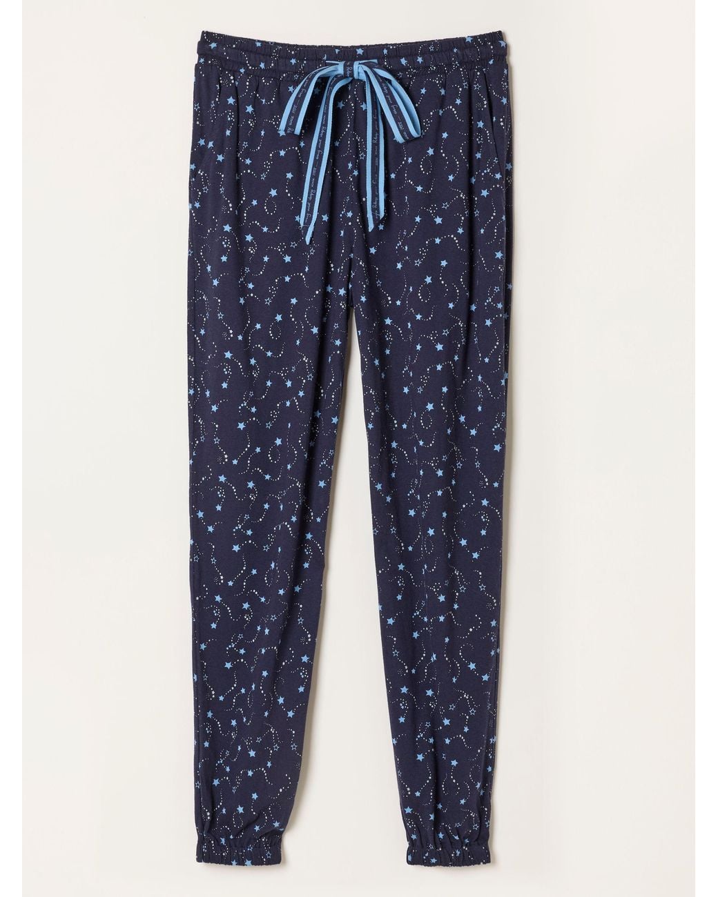 FatFace Blue Harper Star Cuffed Pyjama Bottoms