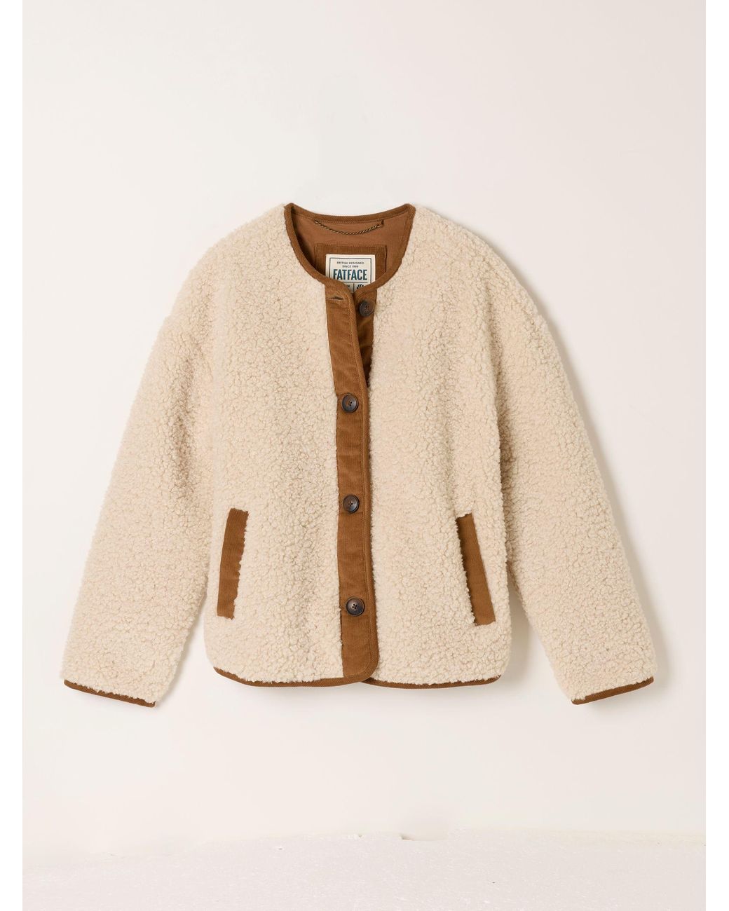 FatFace Blue Willow Petite Borg Fleece Jacket