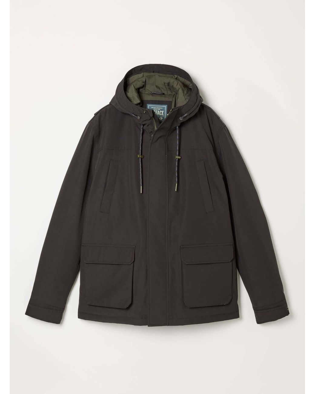 FatFace Black Waterproof Jacket for men