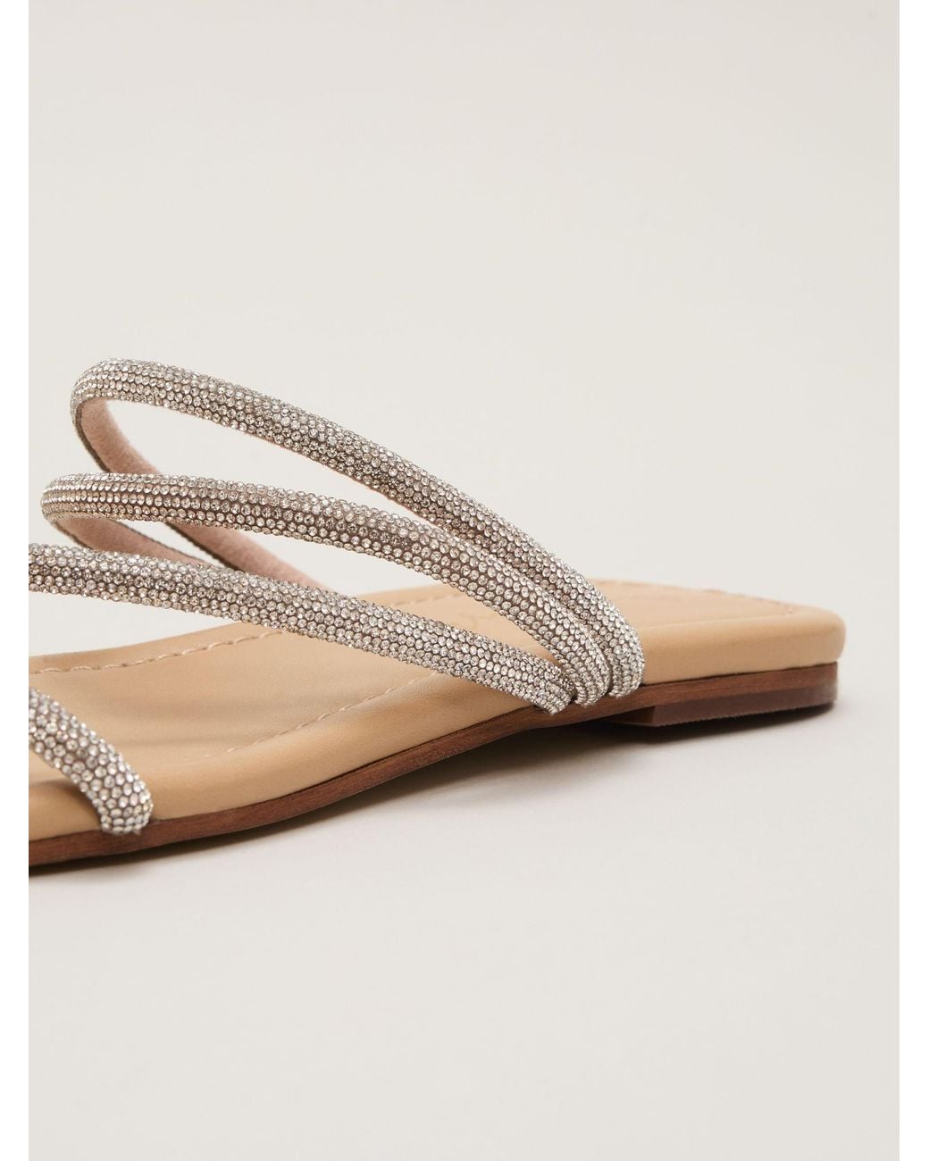 Phase Eight Natural Sparkle Sandals