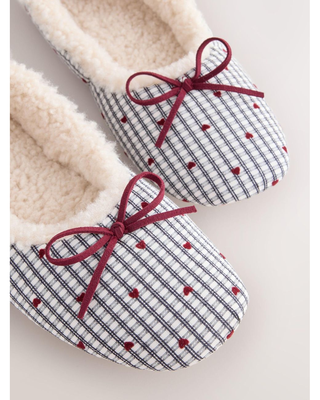Next Natural Whiite Ballet Slippers
