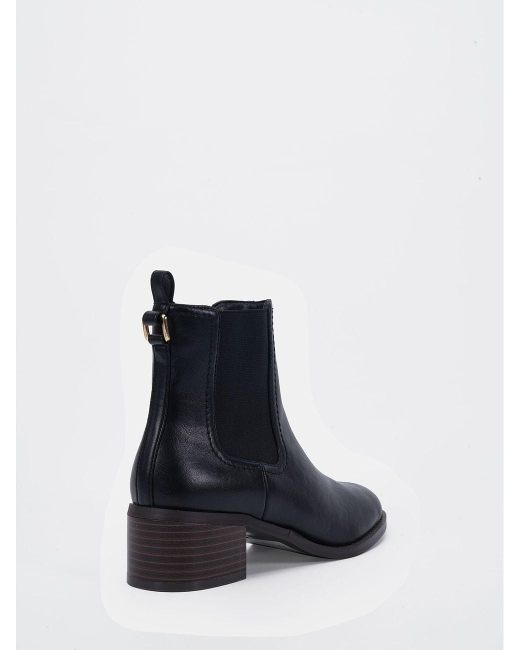 Novo Wide Fit Davina Almond Toe Low Block Chelsea Boots in Pink | Lyst