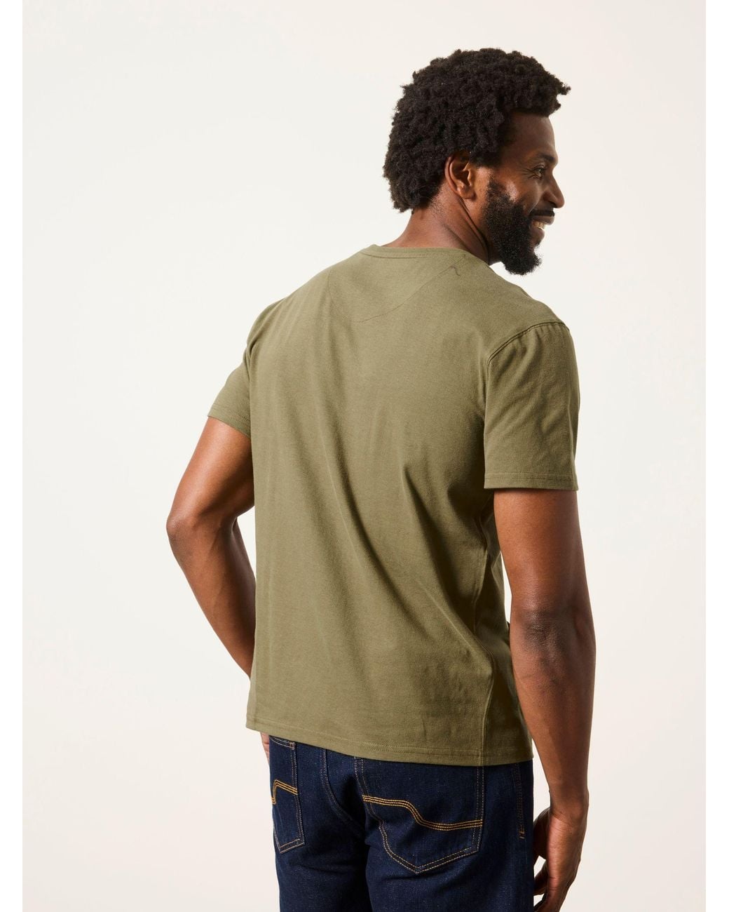 FatFace Gray Fatface 3 Pack Khaki Short Sleeve T-Shirt for men