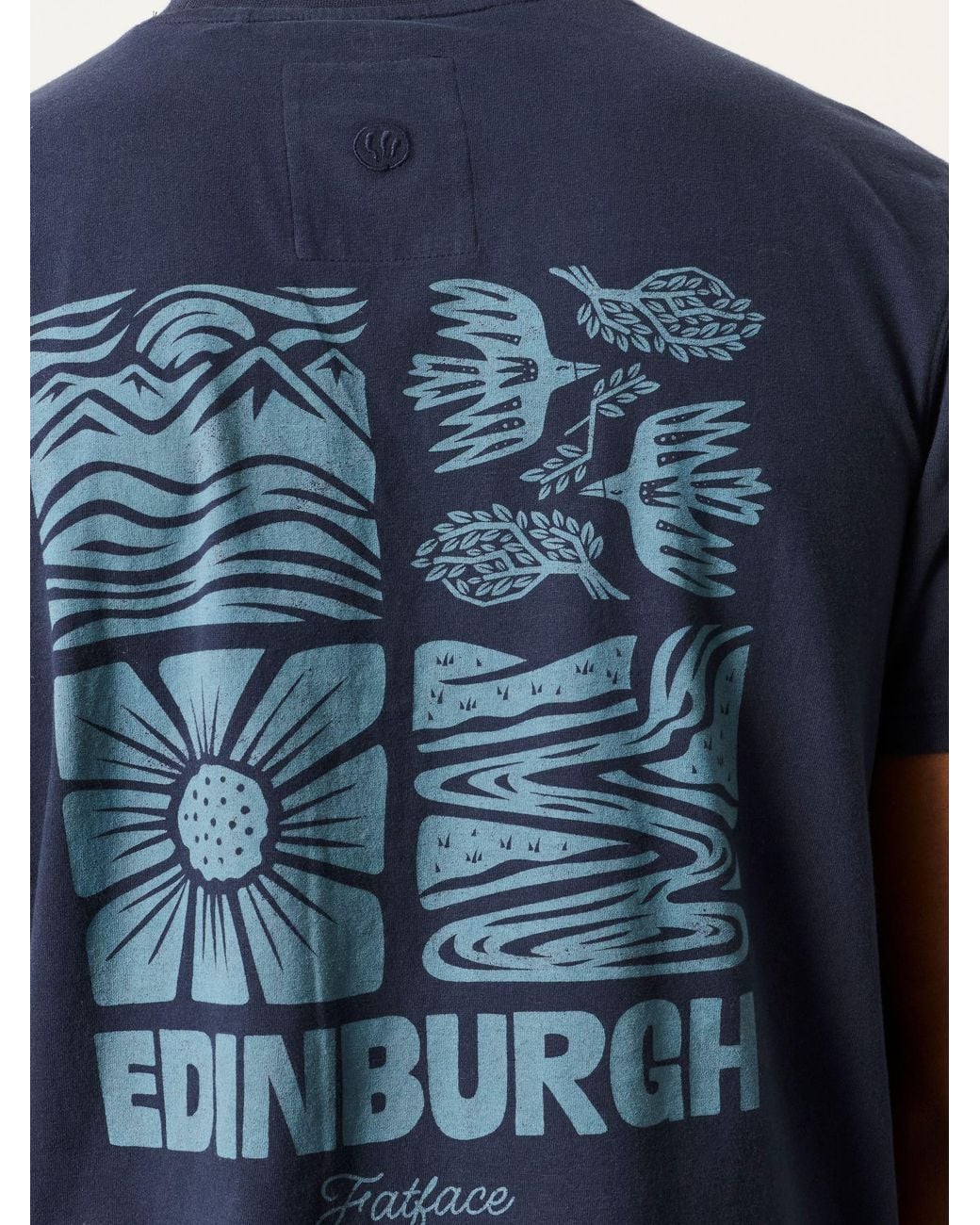 FatFace Blue Graphic T-Shirt for men