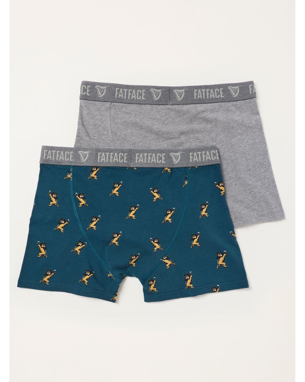 FatFace Blue Fatface 2 Pack/ Guinness Boxers for men