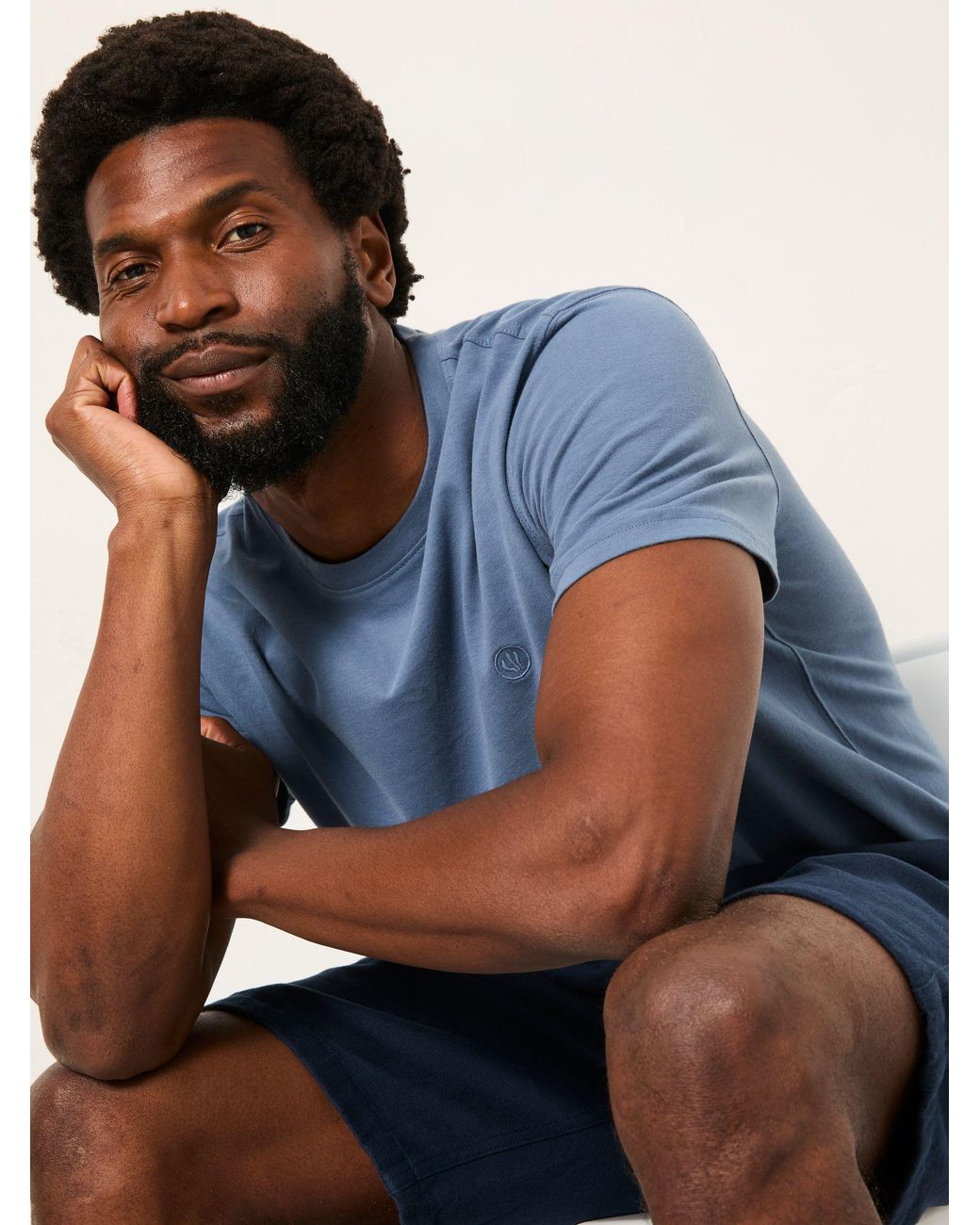 FatFace Blue Lulworth Short Sleeve T-Shirt for men
