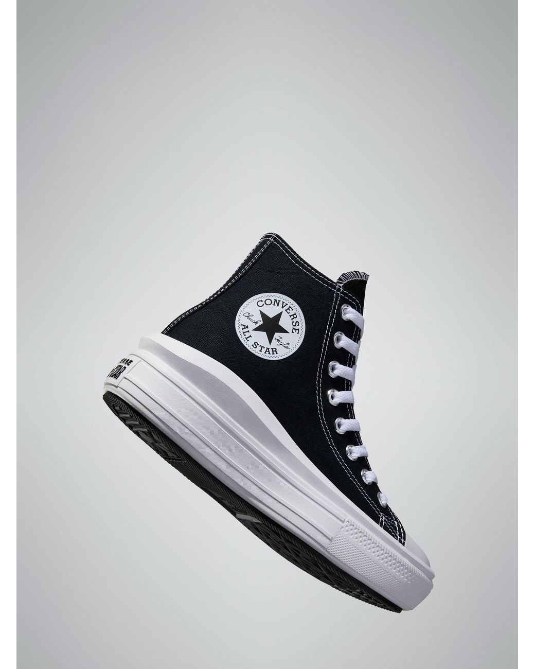 Converse Black Move Platform High Top Trainers