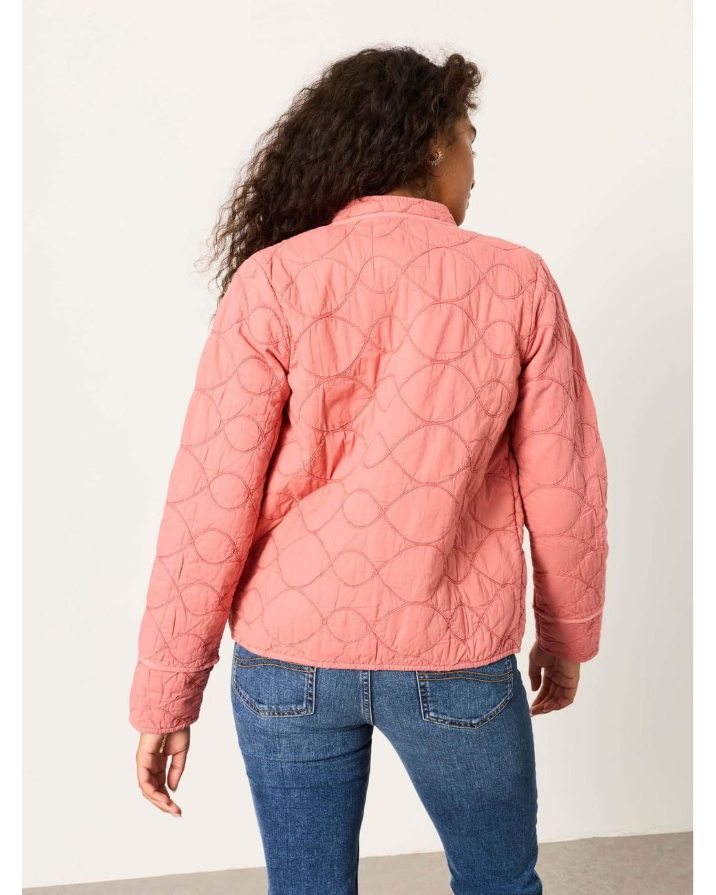 FatFace Pink Fatface Petite Quilted Jacket