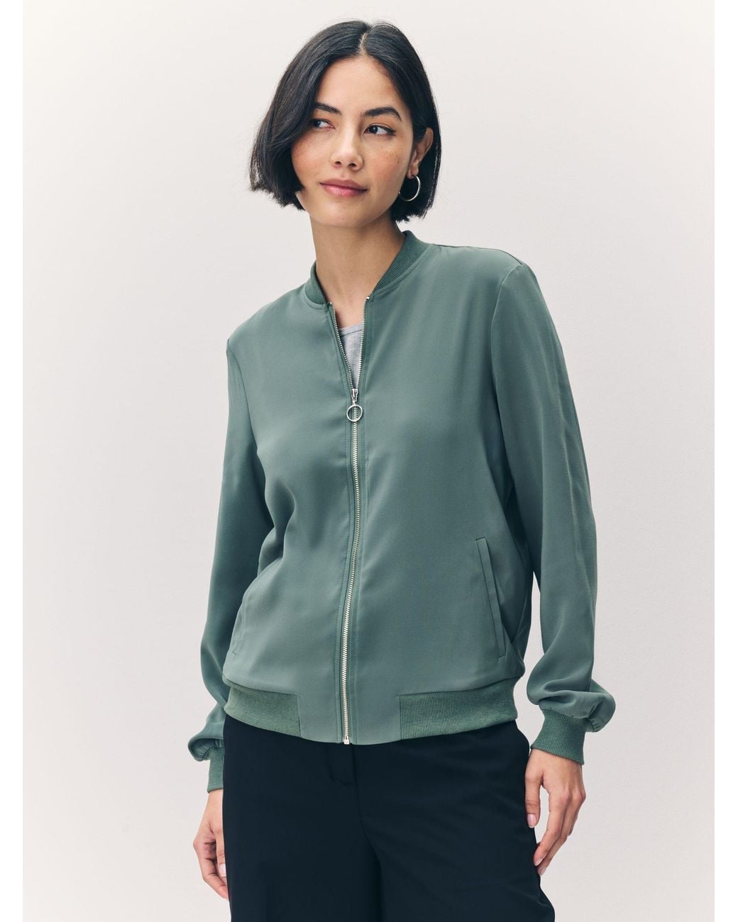 Vero Moda Green Lightweight Bomber Jacket