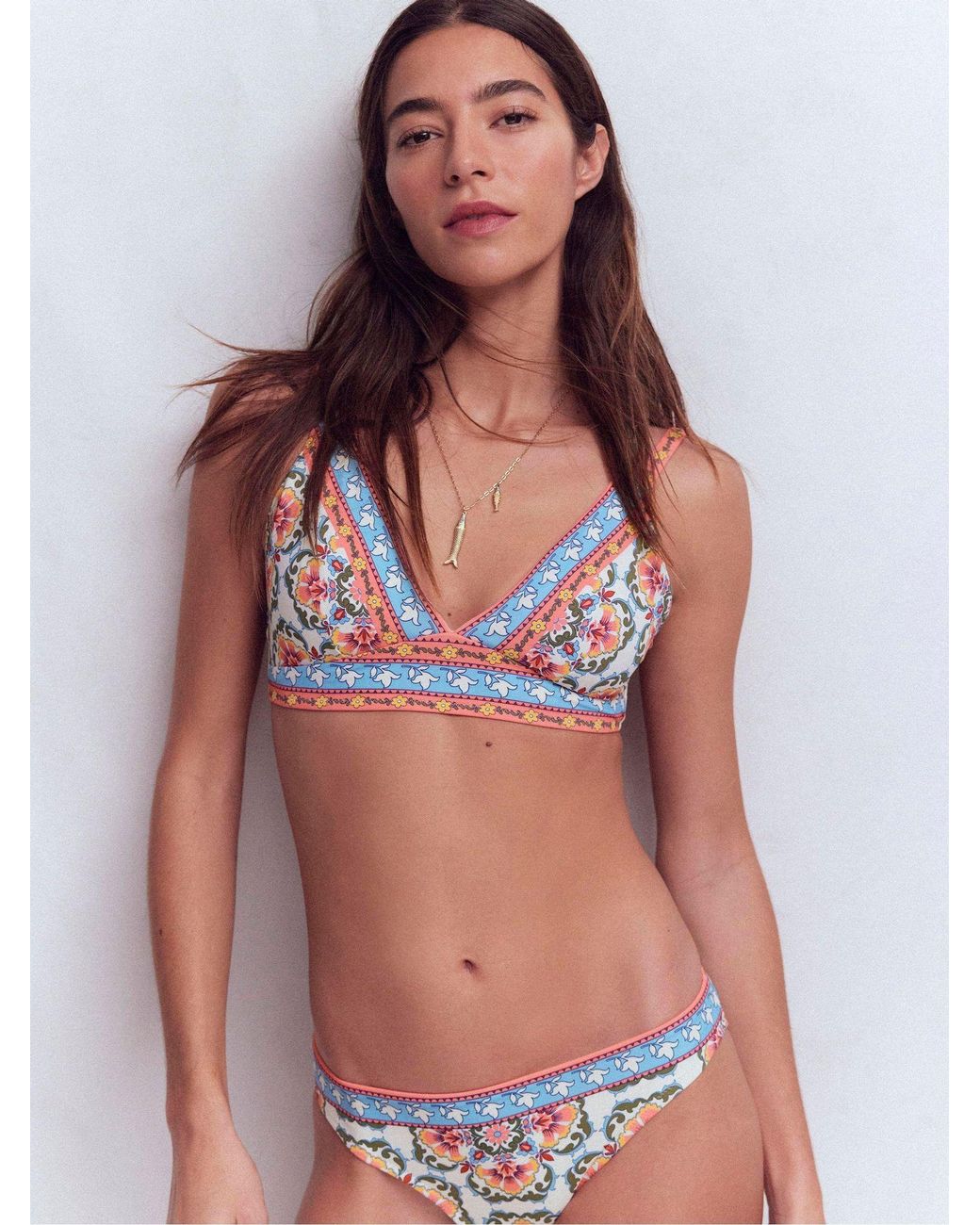 Boden Pink Arles Bikini Top
