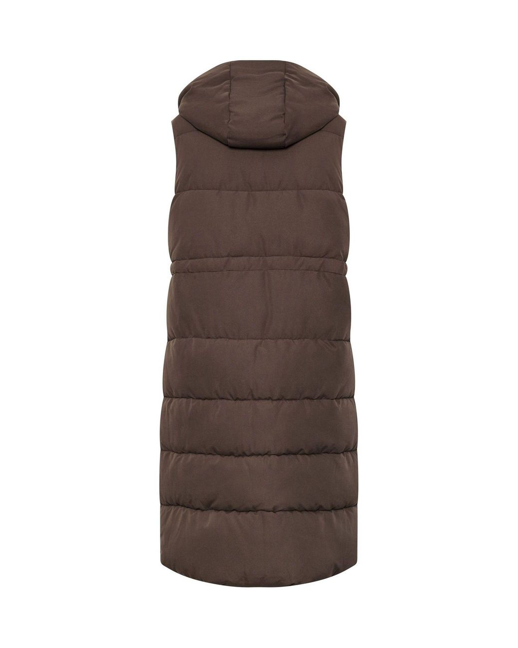 Evans Brown Maxi Gilet