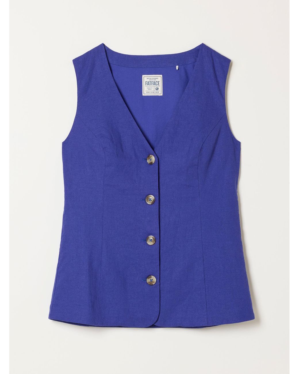 FatFace Blue Fatface Indie Waistcoat