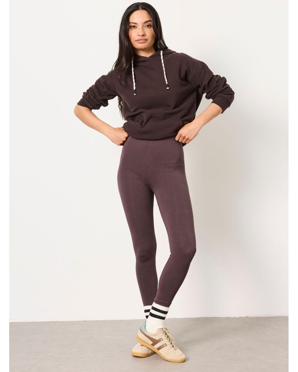 FatFace Brown Meribel Plain Leggings
