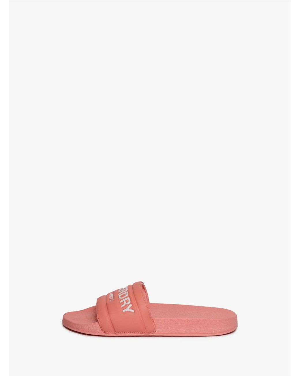 Superdry Pink Destination Pool Slides