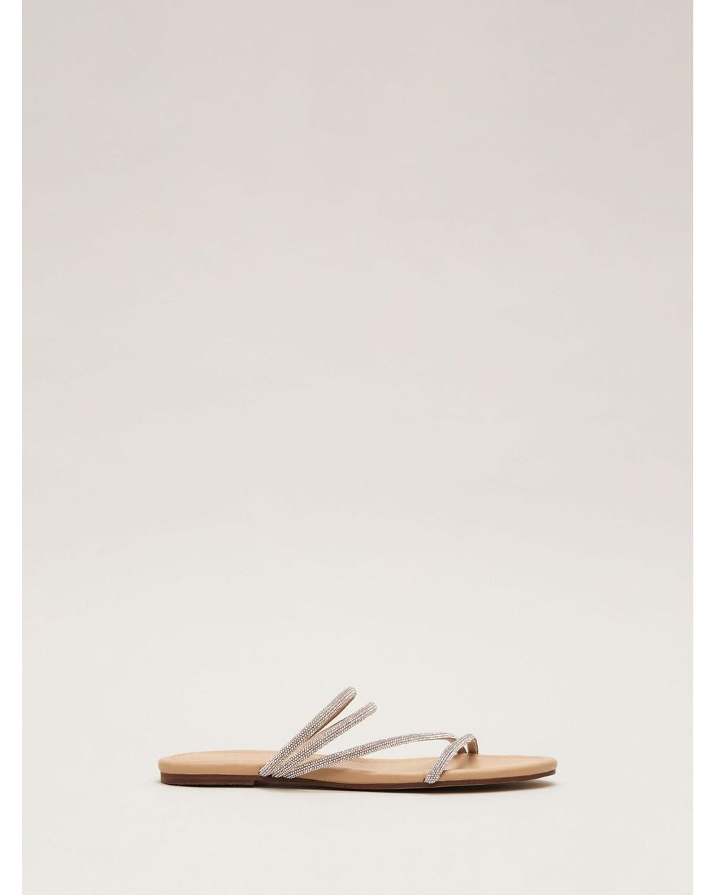 Phase Eight Natural Sparkle Sandals