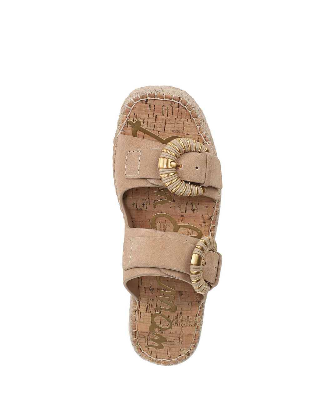 Sam Edelman Natural Tabbey Regular Fit Slides