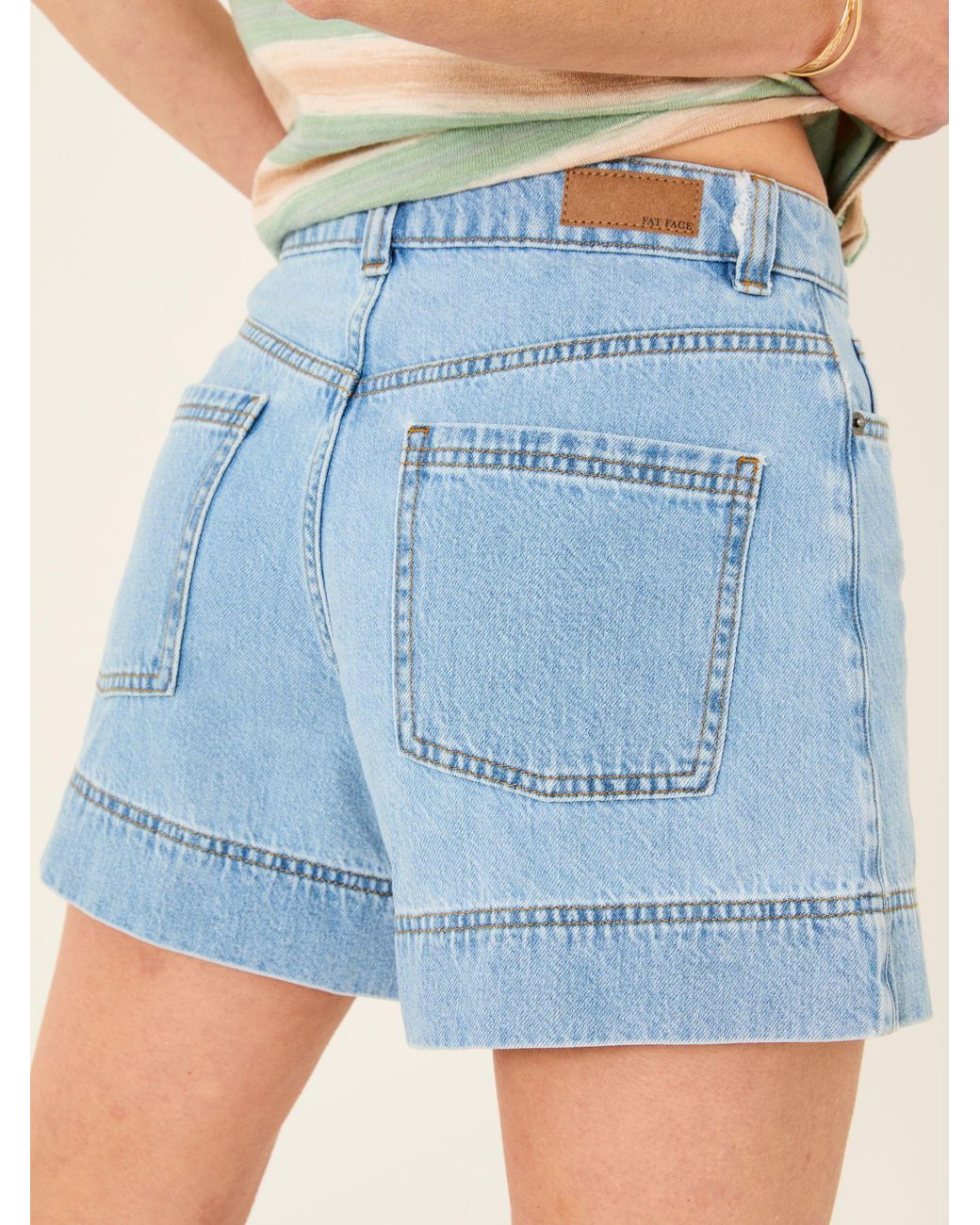 FatFace Blue Broadway 100% Cotton Denim Shorts