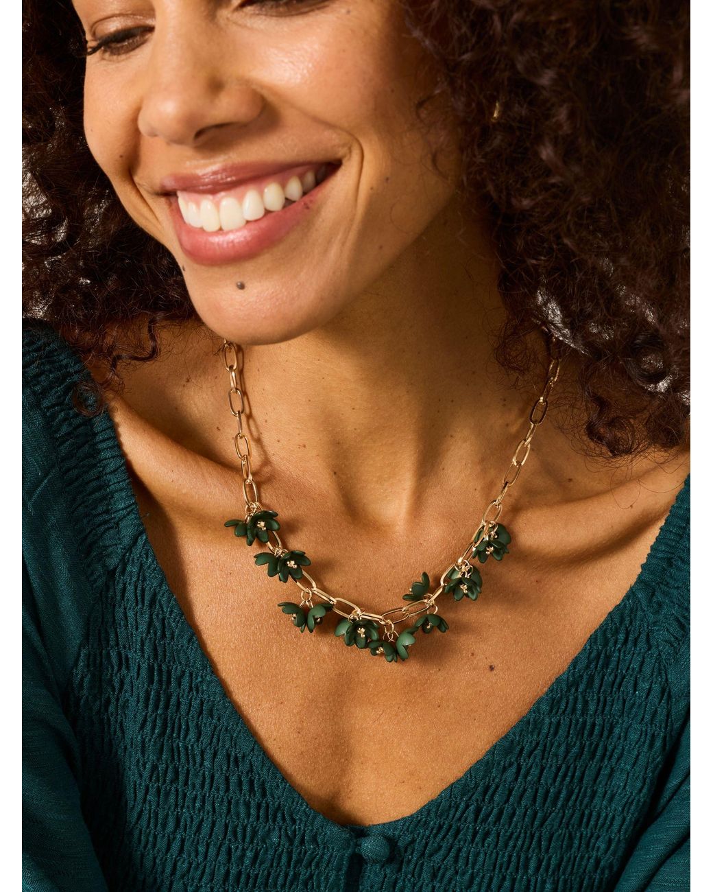 FatFace Natural Fatface Statement Party Necklace