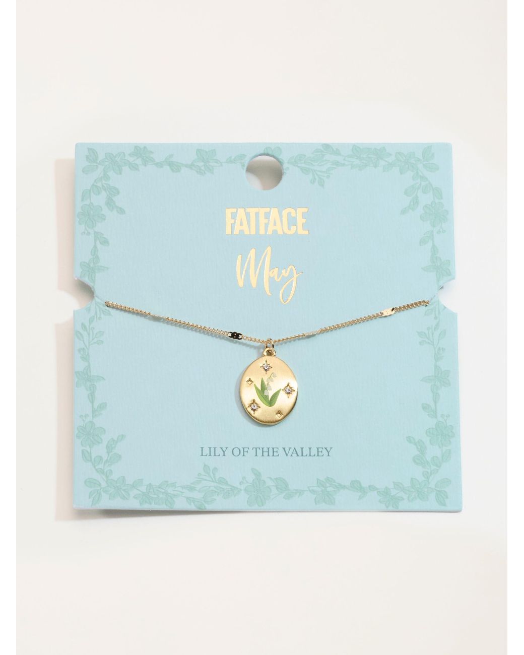 FatFace Natural Fatface May Birth Flower Necklace