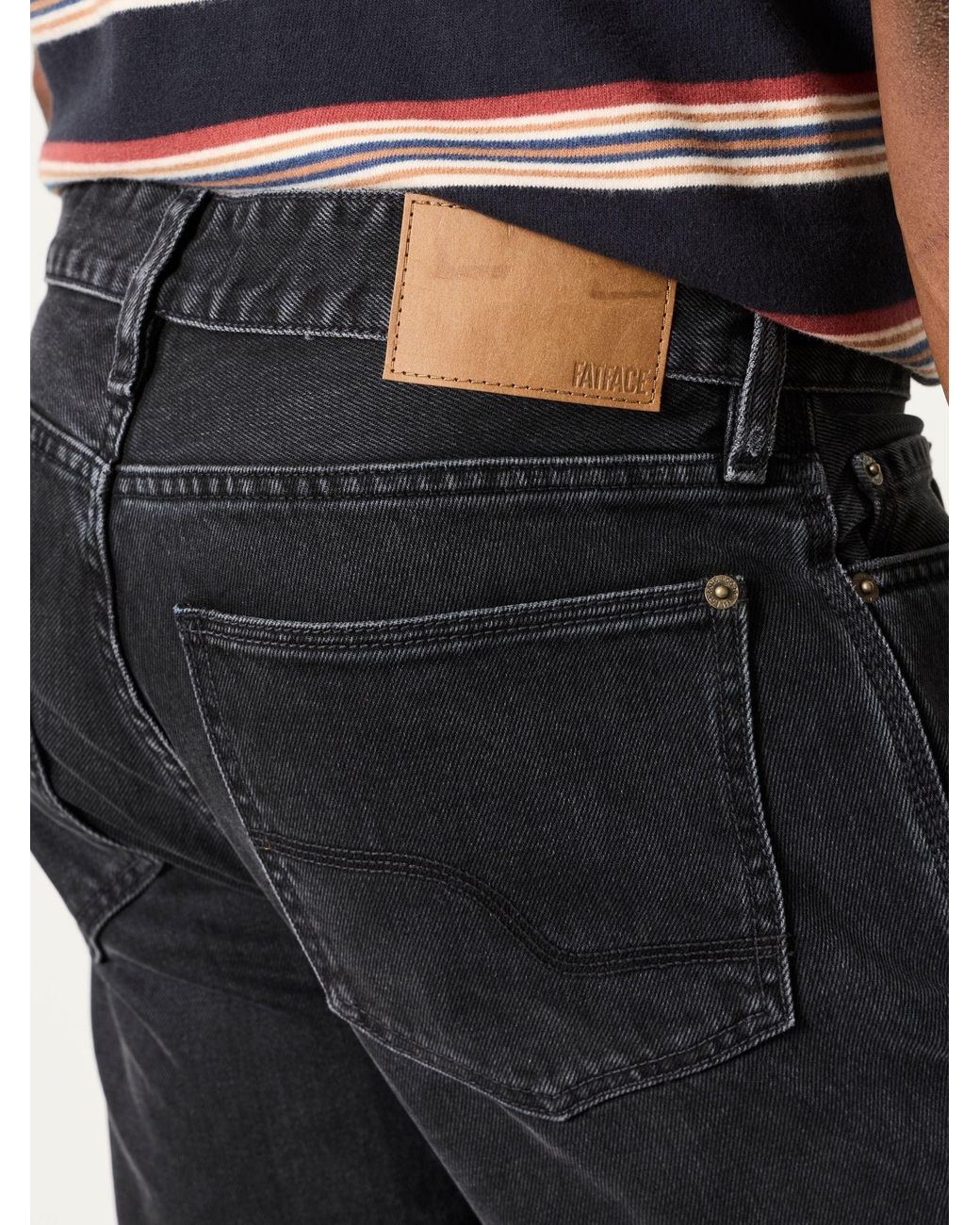 FatFace Black Bootcut Jeans for men