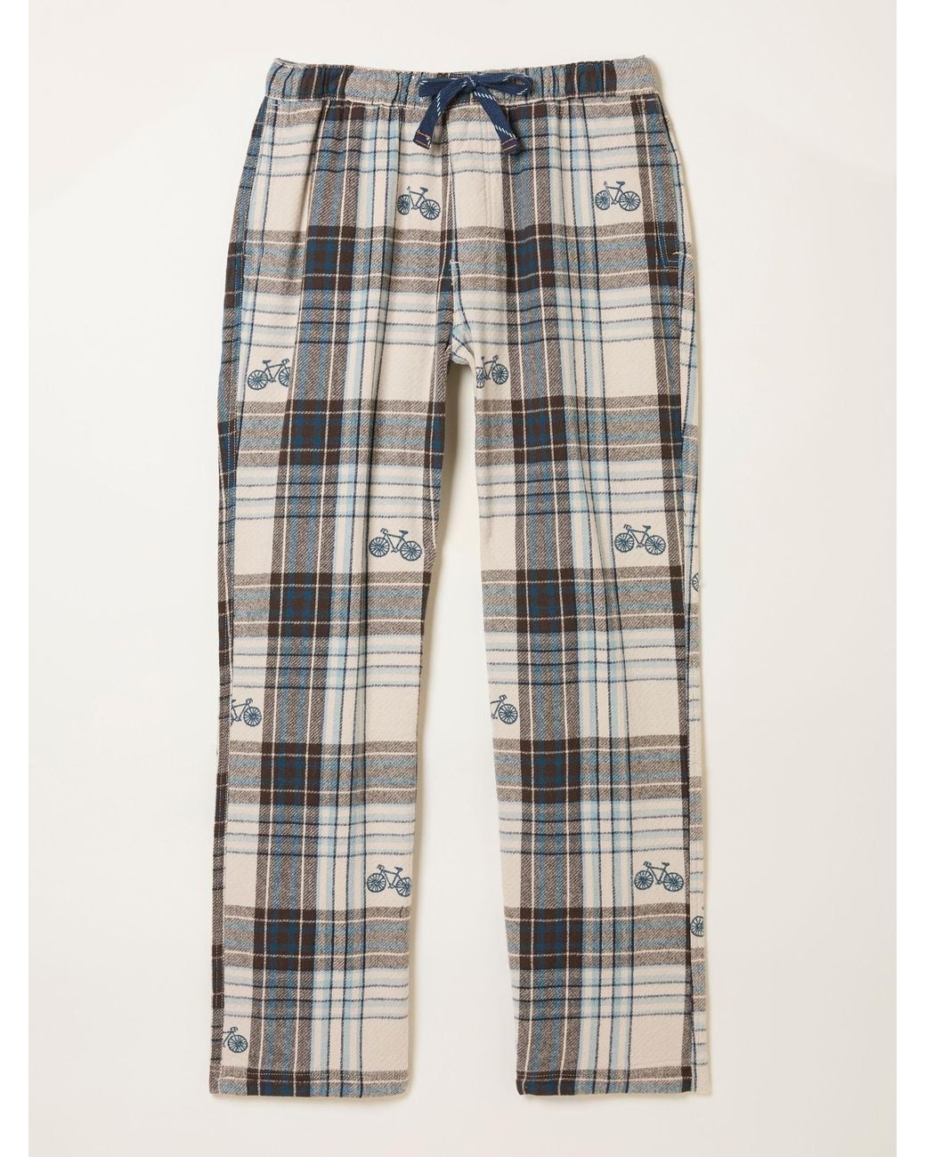 FatFace Natural Bike Jacquard Pyjama Bottoms for men
