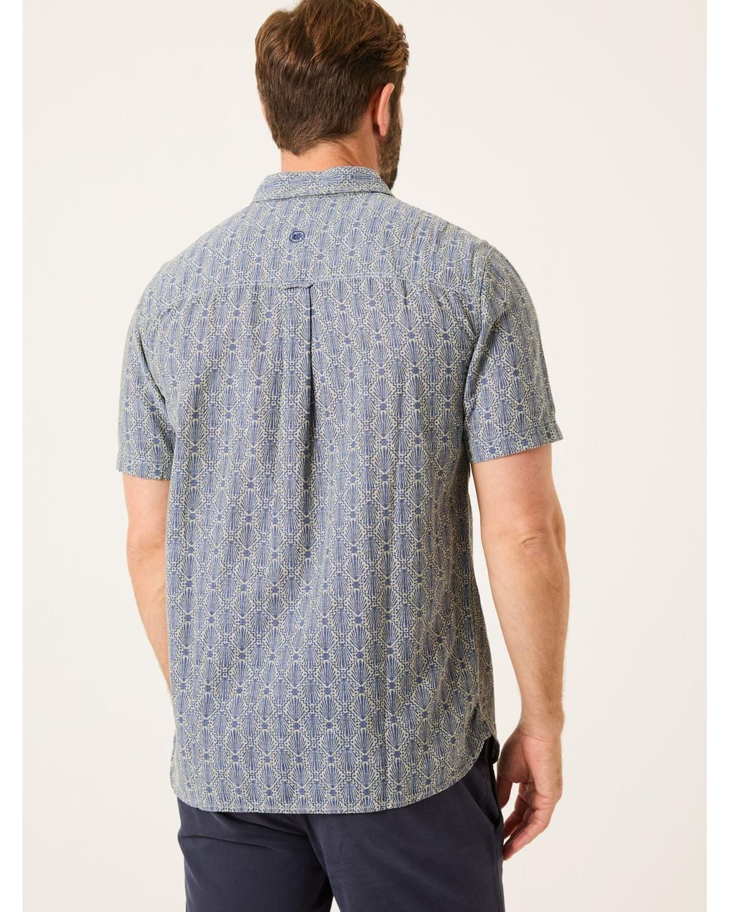 FatFace Gray Short Sleeve Deco Print Shirt for men