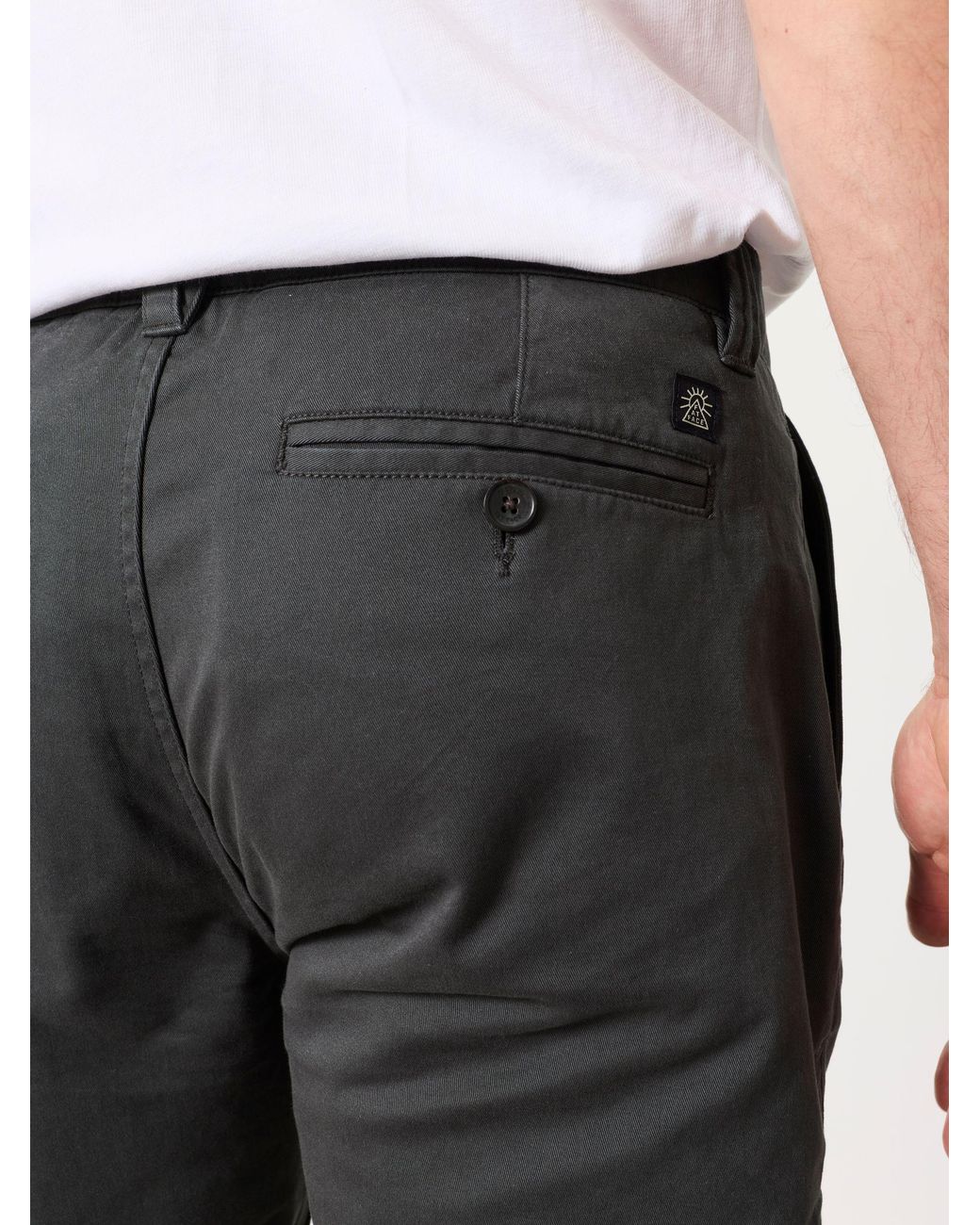 FatFace Black Hayton Slim Fit Chinos for men
