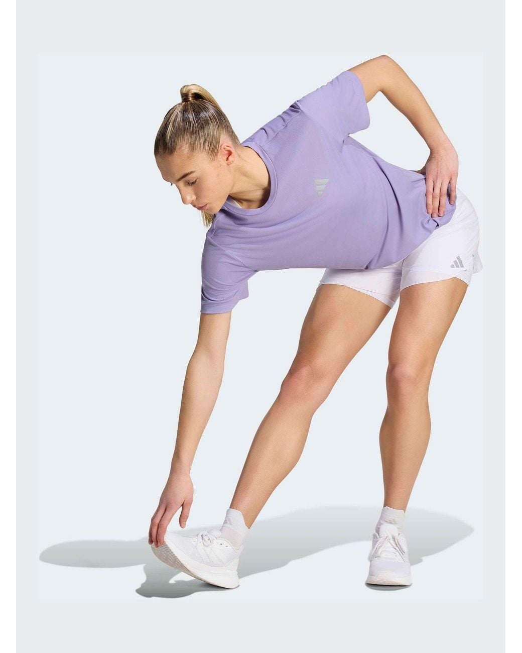 Adidas Purple Run Essentials T-Shirt