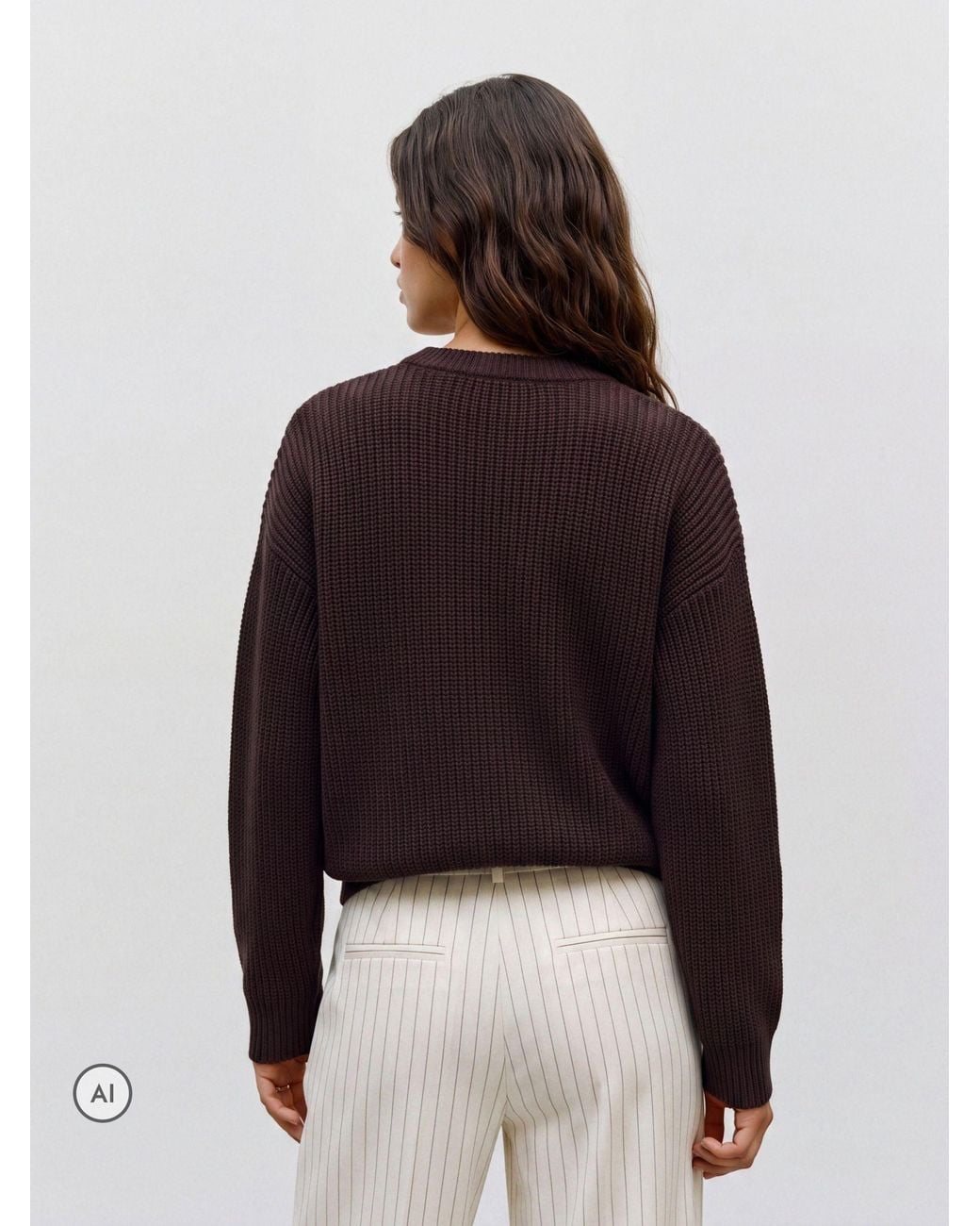 Vero Moda Black Chocolate Knitted Round Neck Jumper