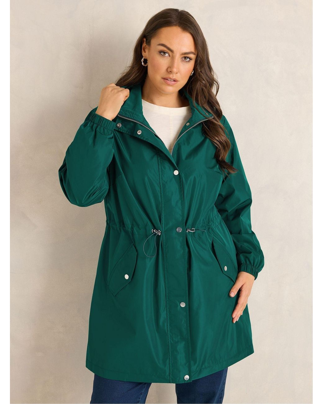 Evans Green Lightweight Rain Jacket