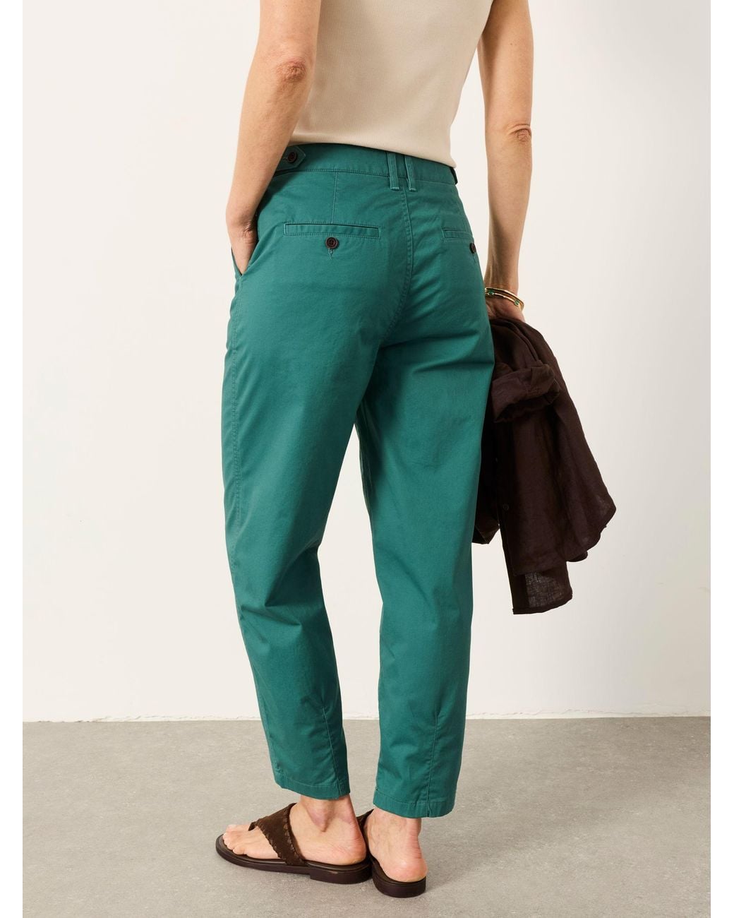 FatFace Green Blazey Tapered Chino Trousers
