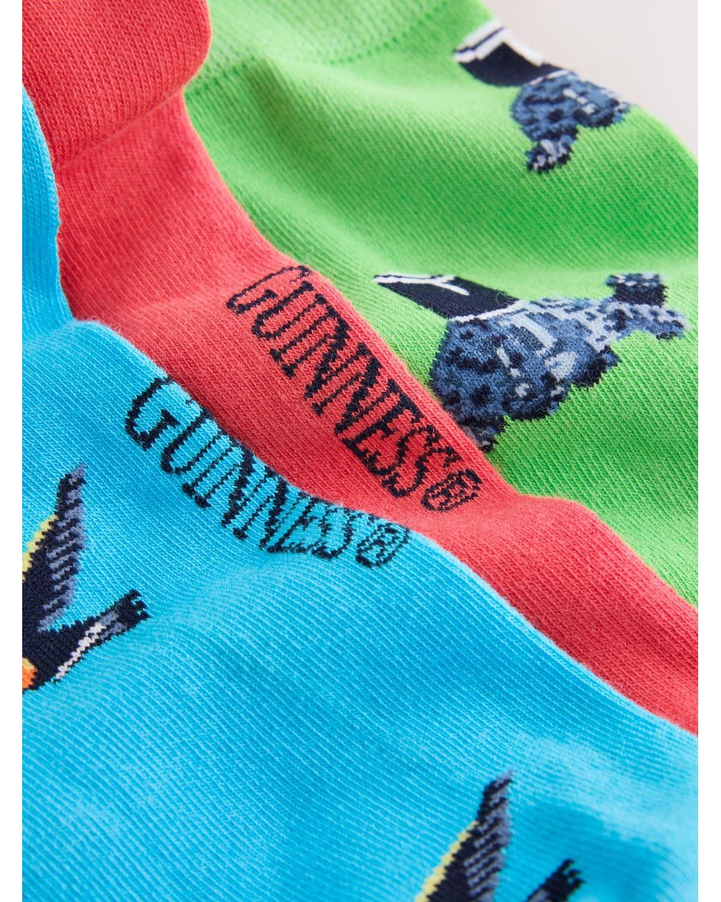 Next Blue Bright Guinness Pattern Socks 3 Pack for men