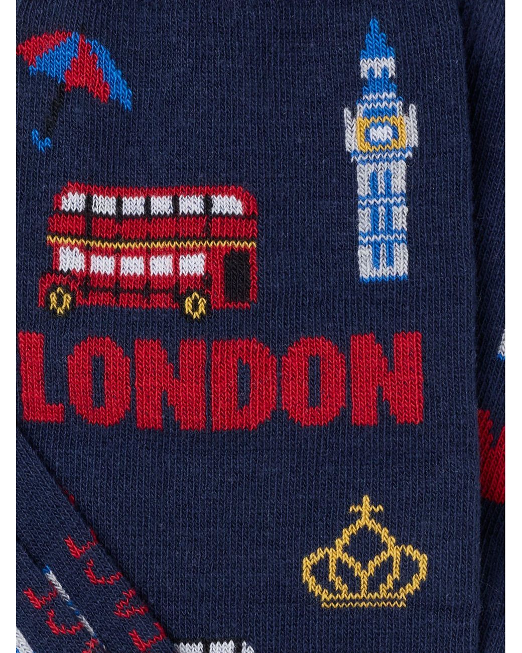 FatFace Blue Fatface London Socks for men