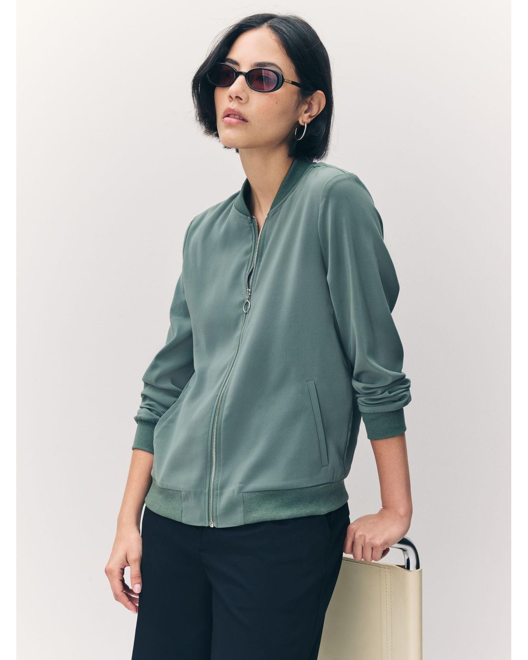 Vero Moda Green Lightweight Bomber Jacket