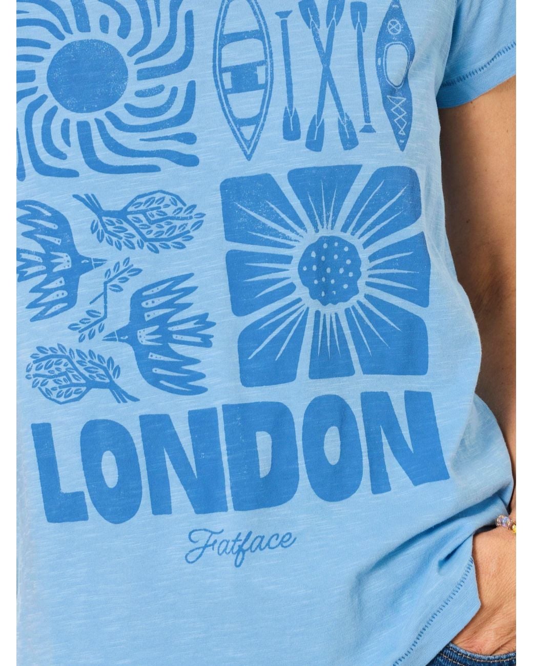 FatFace Blue Aloa Land Tee