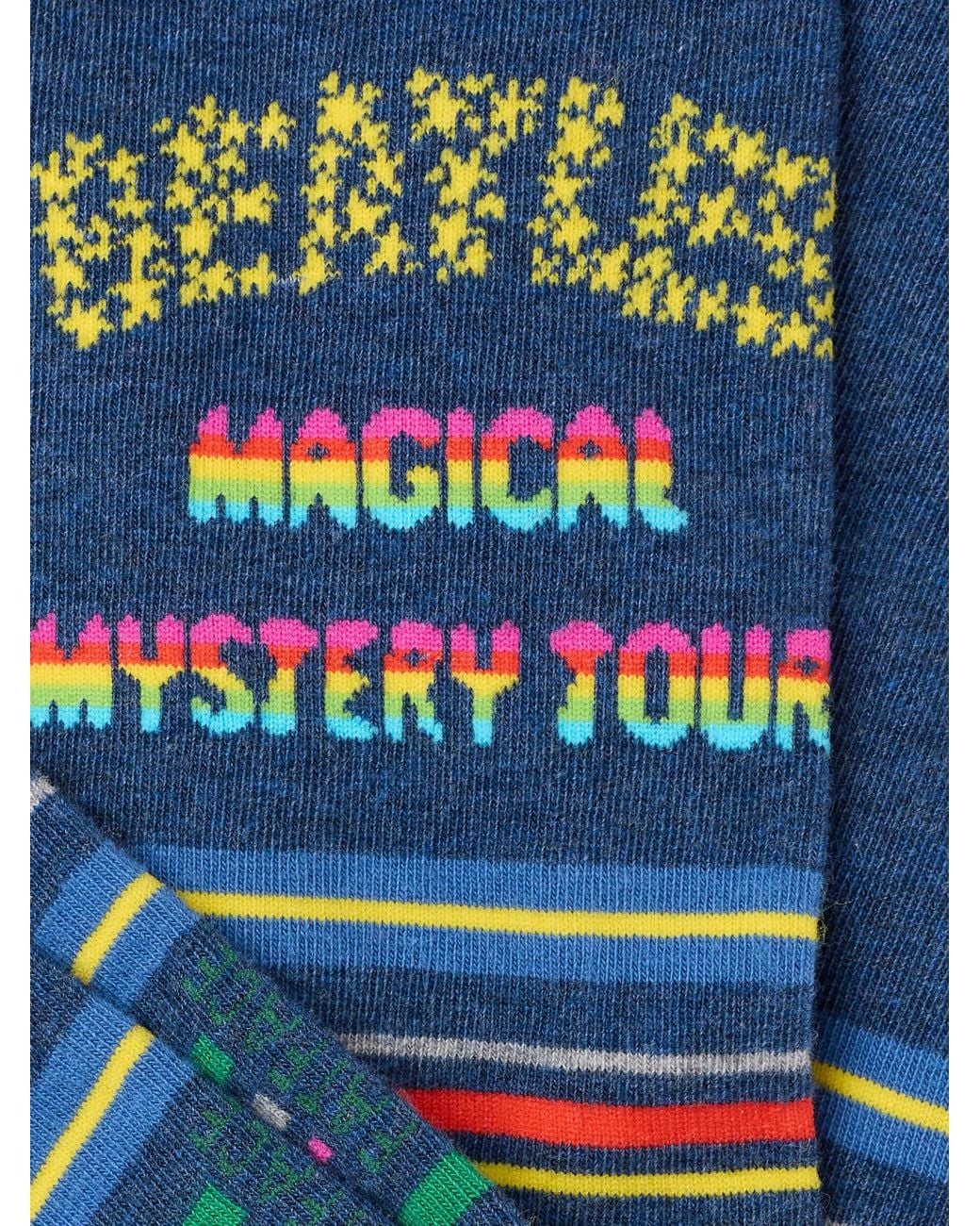 FatFace Blue Fatface Multi Colour Beatles Socks for men
