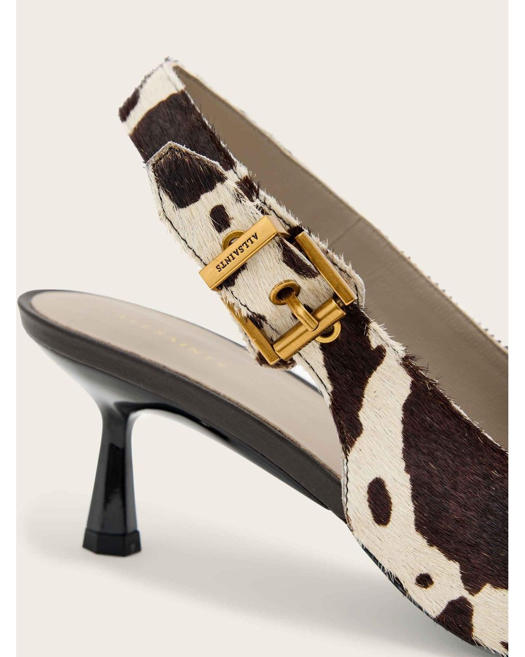 AllSaints Brown Allsaints Hera Slingback Shoes