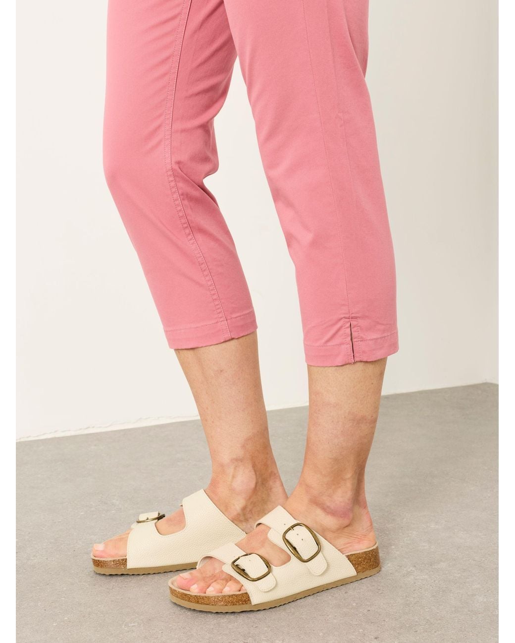 FatFace Pink Farnham Crop Chino