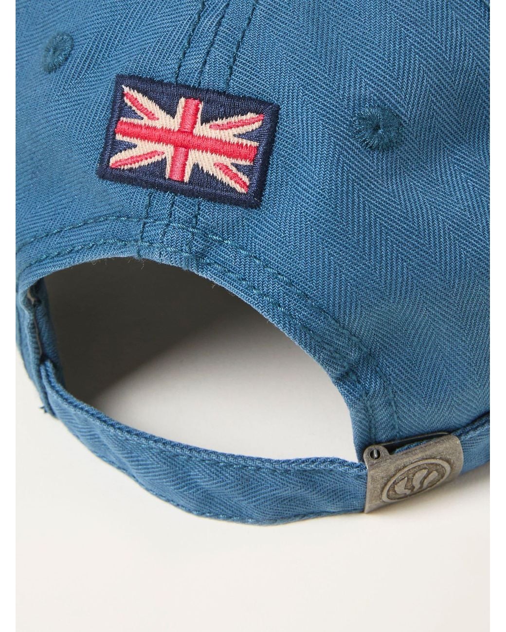 FatFace Blue Fatface Herringbone Baseball Cap for men