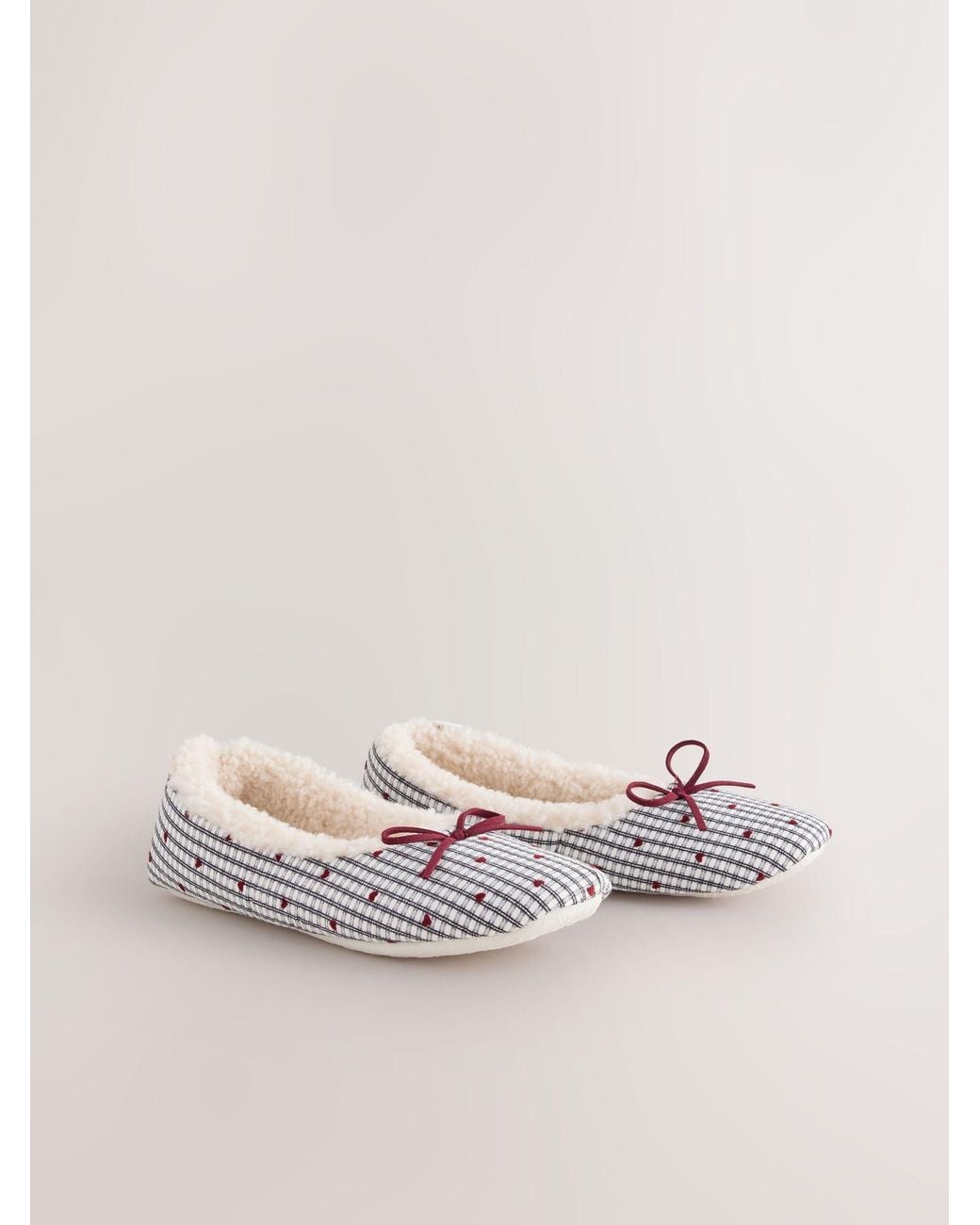 Next Natural Whiite Ballet Slippers