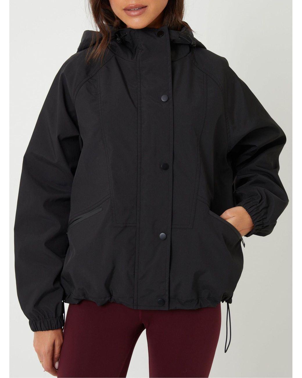 Threadbare Black Waterproof Hooded Jacket