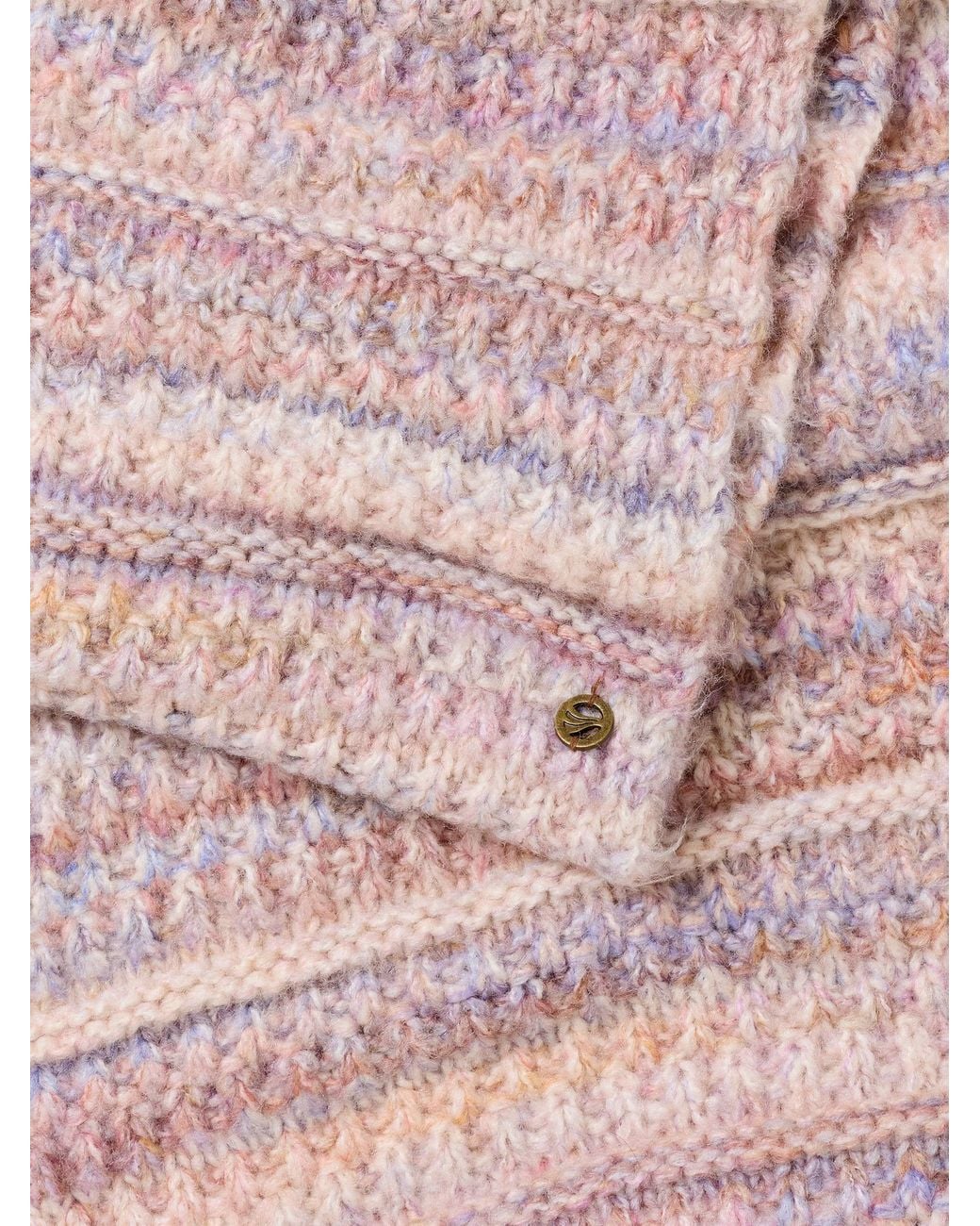 FatFace Pink Fatface Ivory/Multi Spacedye Snood